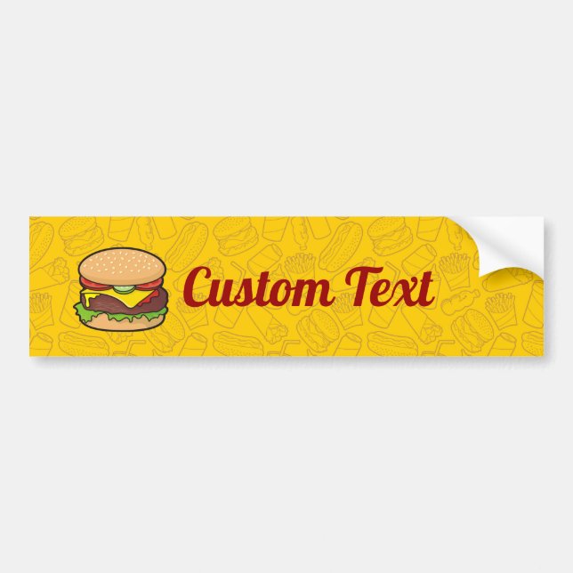 Sticker pare-chocs Cheeseburger (Devant)