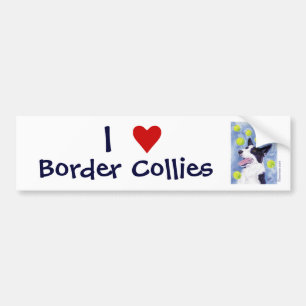 Sticker pare-chocs Collie Bordure