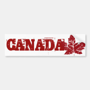 Sticker pare-chocs cool Canada en feuille d'érable