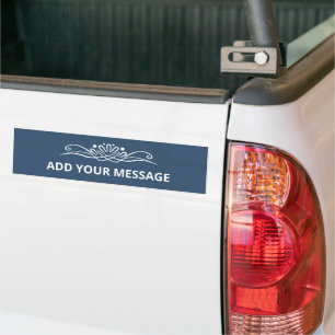 Sticker pare-chocs couleur bleu grave