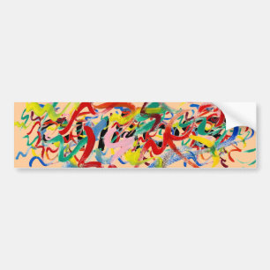 Sticker pare-chocs d'art Abstrait