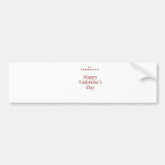 Sticker pare-chocs de la Saint-Valentin