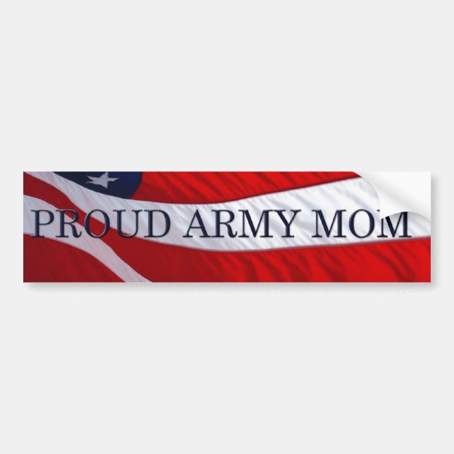 Sticker pare-chocs de l'armée maman américaine (Devant)