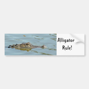 Sticker pare-chocs de règle des alligators