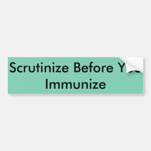 Sticker pare-chocs de vaccin