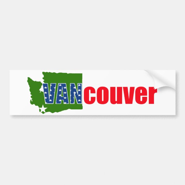 Sticker pare-chocs de Vancouver, Washington (Devant)