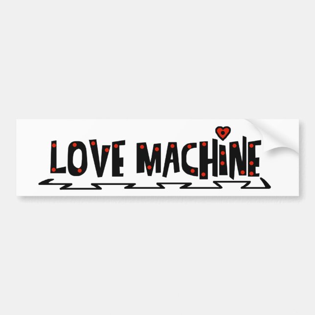 Sticker pare-chocs de voiture de machine d'amour (Devant)