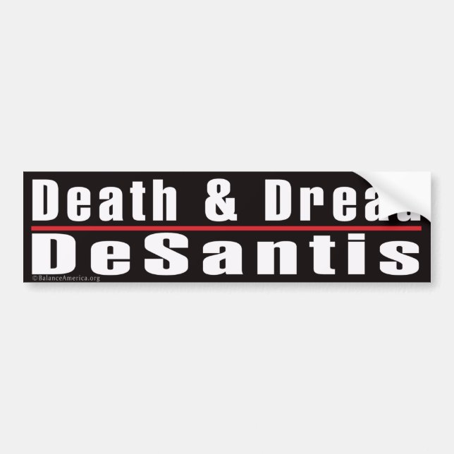 Sticker pare-chocs 'Death and Dread Desantis' (Devant)