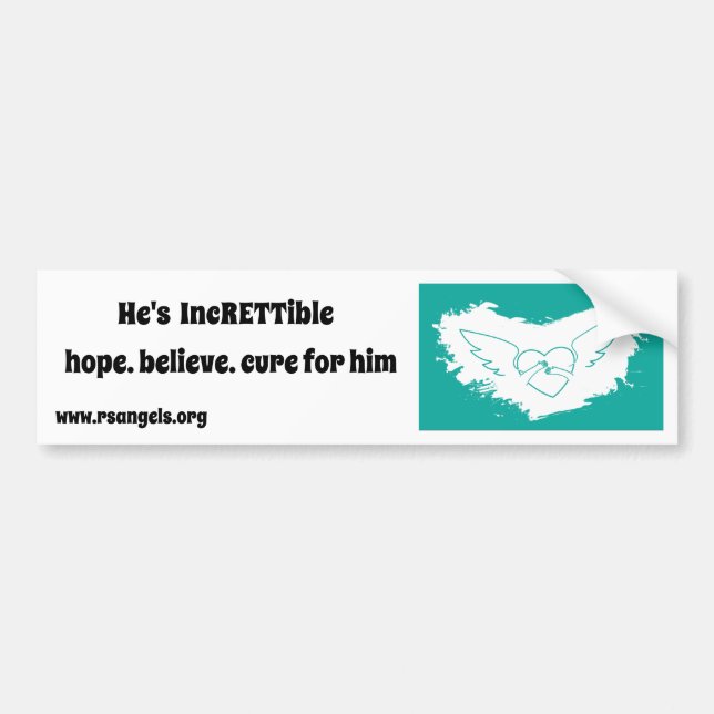 Sticker pare-chocs des anges du syndrome de Rett ( (Devant)