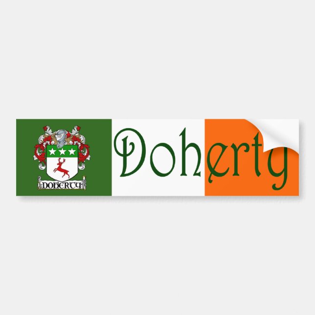 Sticker pare-chocs Doherty Coat d'armoiries (Devant)