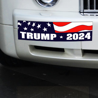 Sticker pare-chocs Donald Trump Président 2024