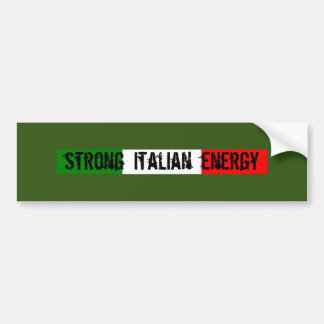 Sticker pare-chocs énergétique italien fort