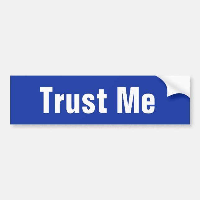 Sticker pare-chocs Faites-moi confiance (Devant)