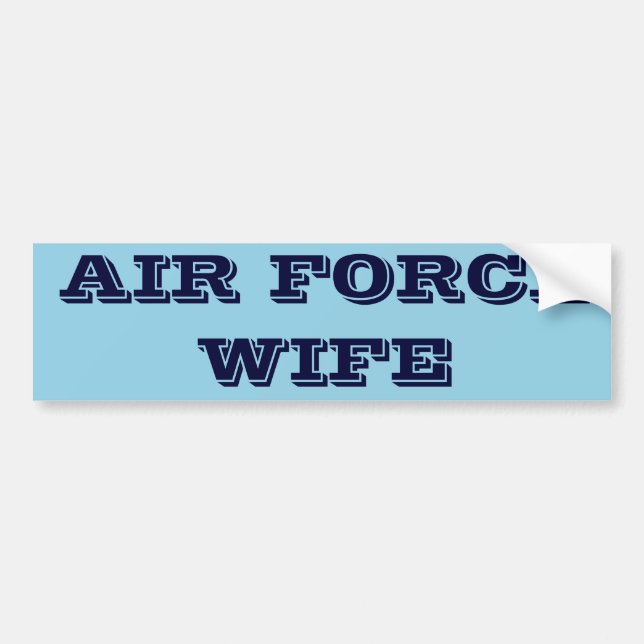 Sticker pare-chocs Femme de la Force aérienne (Devant)