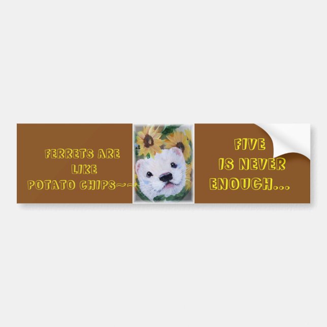 Sticker pare-chocs Ferret (Devant)