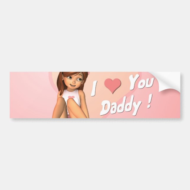 Sticker pare-chocs fête des pères (Devant)