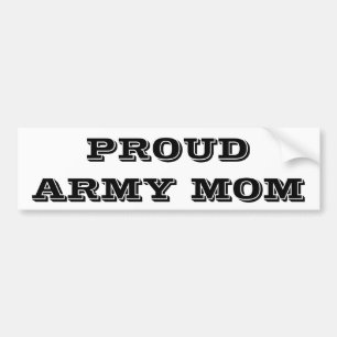 Sticker pare-chocs Fière maman armée