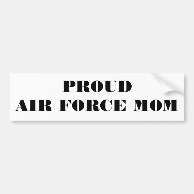 Sticker pare-chocs Fière maman de la Force aérienn (Devant)