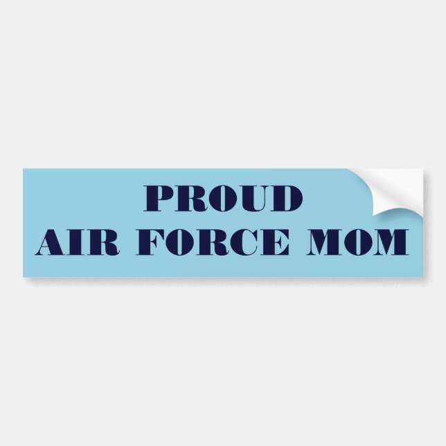 Sticker pare-chocs Fière maman de la Force aérienn (Devant)