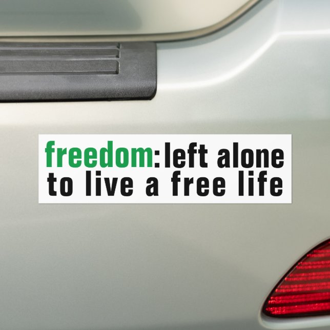 Sticker pare-chocs Freedom (En voiture)