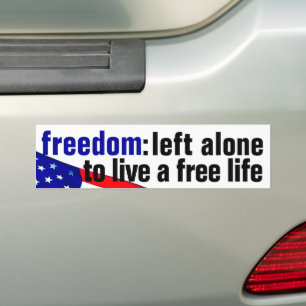 Sticker pare-chocs Freedom (drapeau v.2)