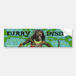 Sticker pare-chocs "Furry Inside"