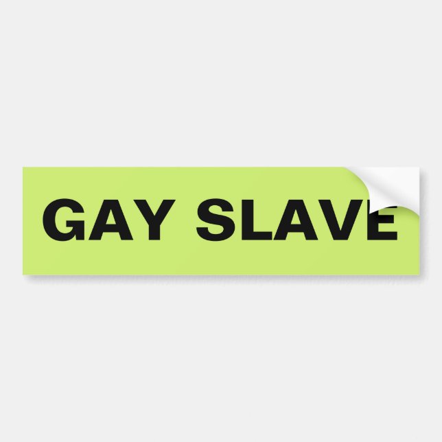 Sticker pare-chocs Gay Esclave (Devant)
