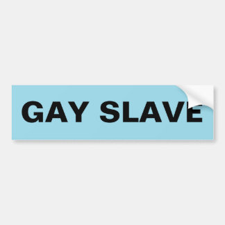 Sticker pare-chocs Gay Esclave
