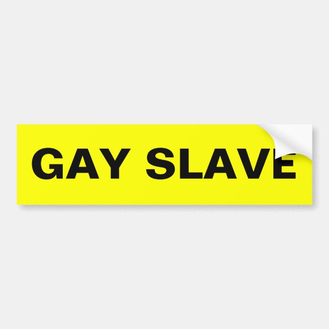 Sticker pare-chocs Gay Esclave (Devant)