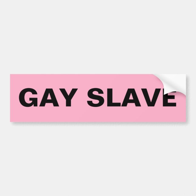 Sticker pare-chocs Gay Esclave (Devant)