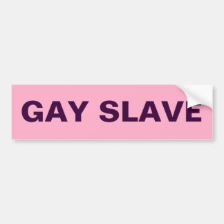 Sticker pare-chocs Gay Esclave