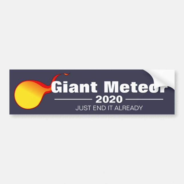 Sticker pare-chocs géant Meteor 2020 (Devant)