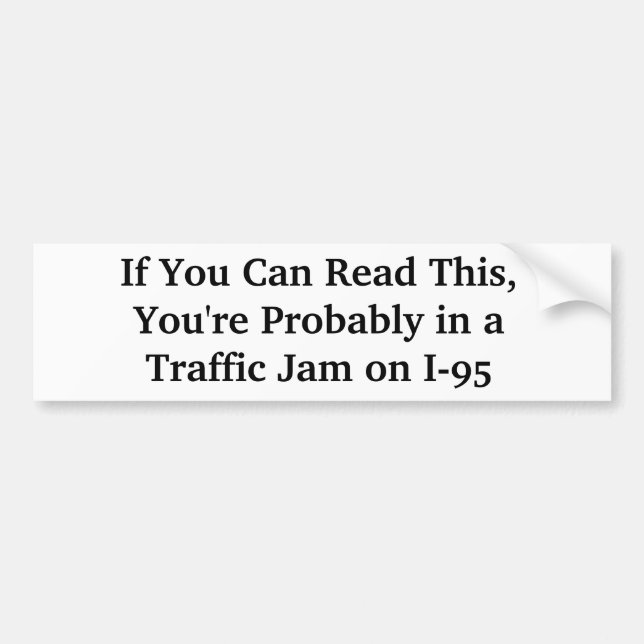 Sticker pare-chocs Hilarious I-95 Boston Massachus (Devant)