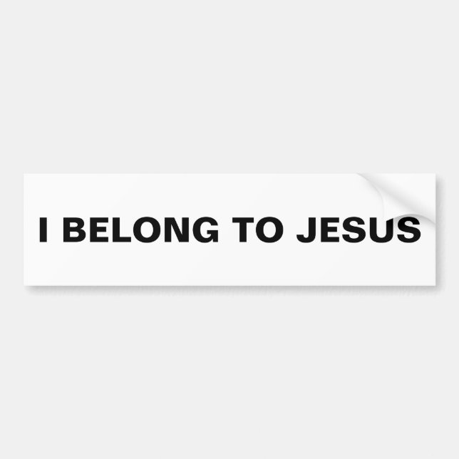 Sticker pare-chocs "I Belong To Jesus" (Devant)