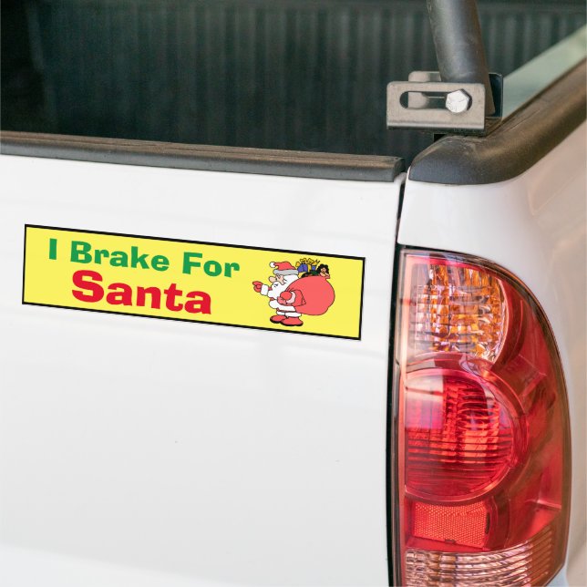 Sticker pare-chocs - Je romps pour Père Noël (Sur camion)