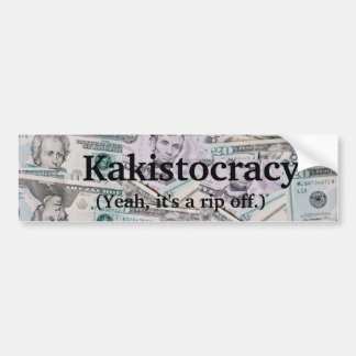 sticker pare-chocs Kakistocracy