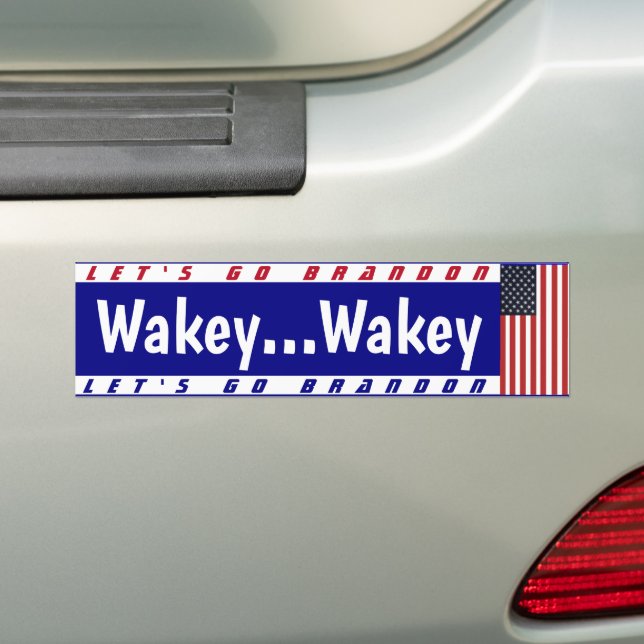 Sticker pare-chocs LGB FJB Wakey Wakey (En voiture)