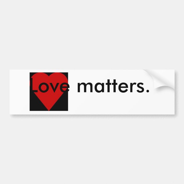 Sticker pare-chocs Love Matters (Devant)