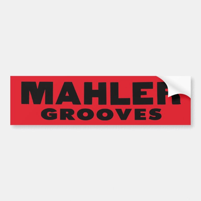 Sticker pare-chocs Mahler Grooves (Devant)