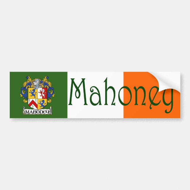 Sticker pare-chocs Mahoney Coat d'armoiries (Devant)