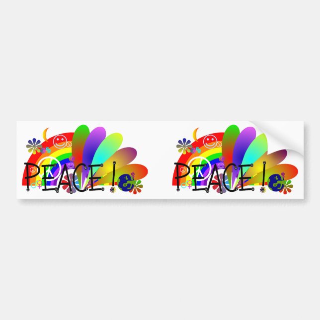 Sticker pare-chocs Peace (Devant)