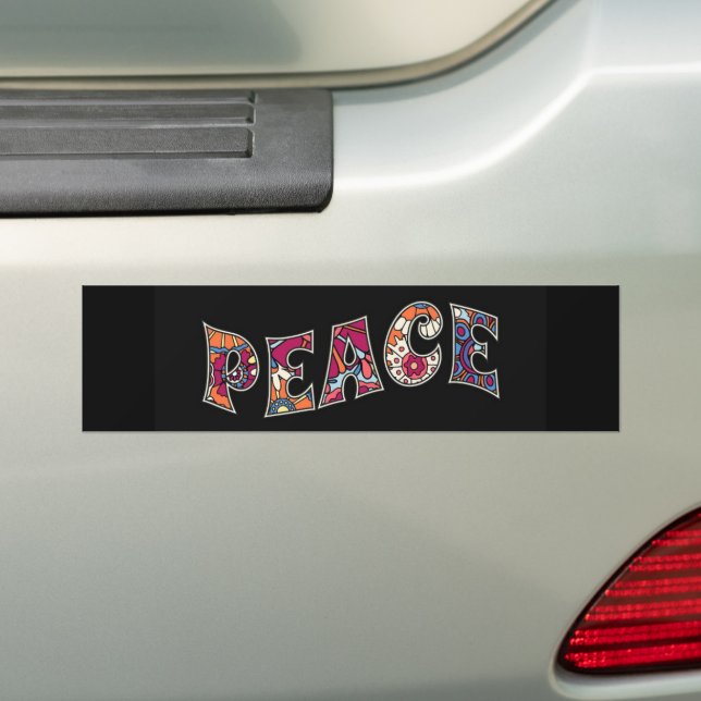Sticker pare-chocs Peace (En voiture)