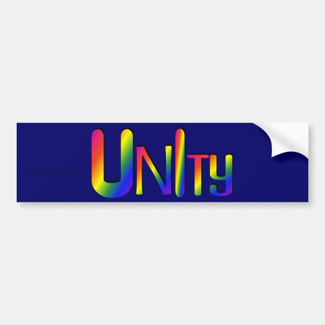 Sticker pare-chocs personnalisé UNIty (Devant)