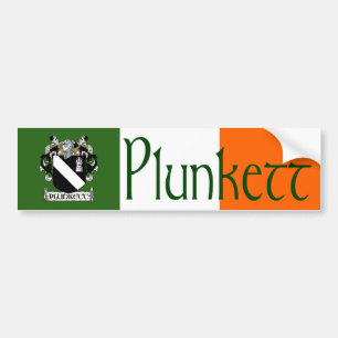 Sticker pare-chocs Plunkett Coat d'armoiries