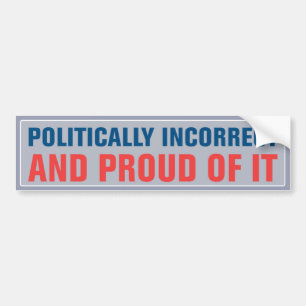 Sticker pare-chocs politiquement incorrect