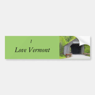 Sticker pare-chocs, Pont couvert du Vermont