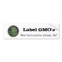 Sticker pare-chocs pour Plante de tomates OGM étiq