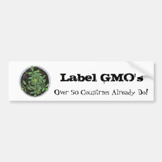 Sticker pare-chocs pour Plante de tomates OGM étiq