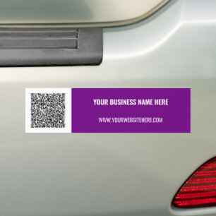 Sticker pare-chocs promotionnel QR Code Texte prof