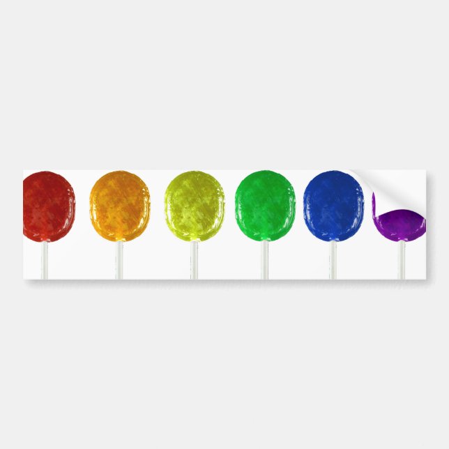 Sticker pare-chocs Rainbow Lollipops (Devant)
